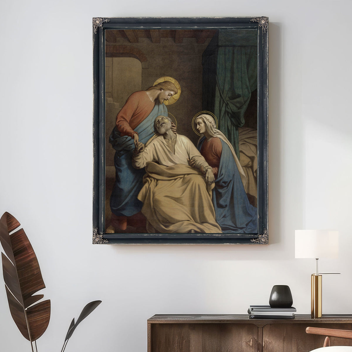 The Death Of Saint Joseph 4 By Auguste Jean-Baptiste Leloir