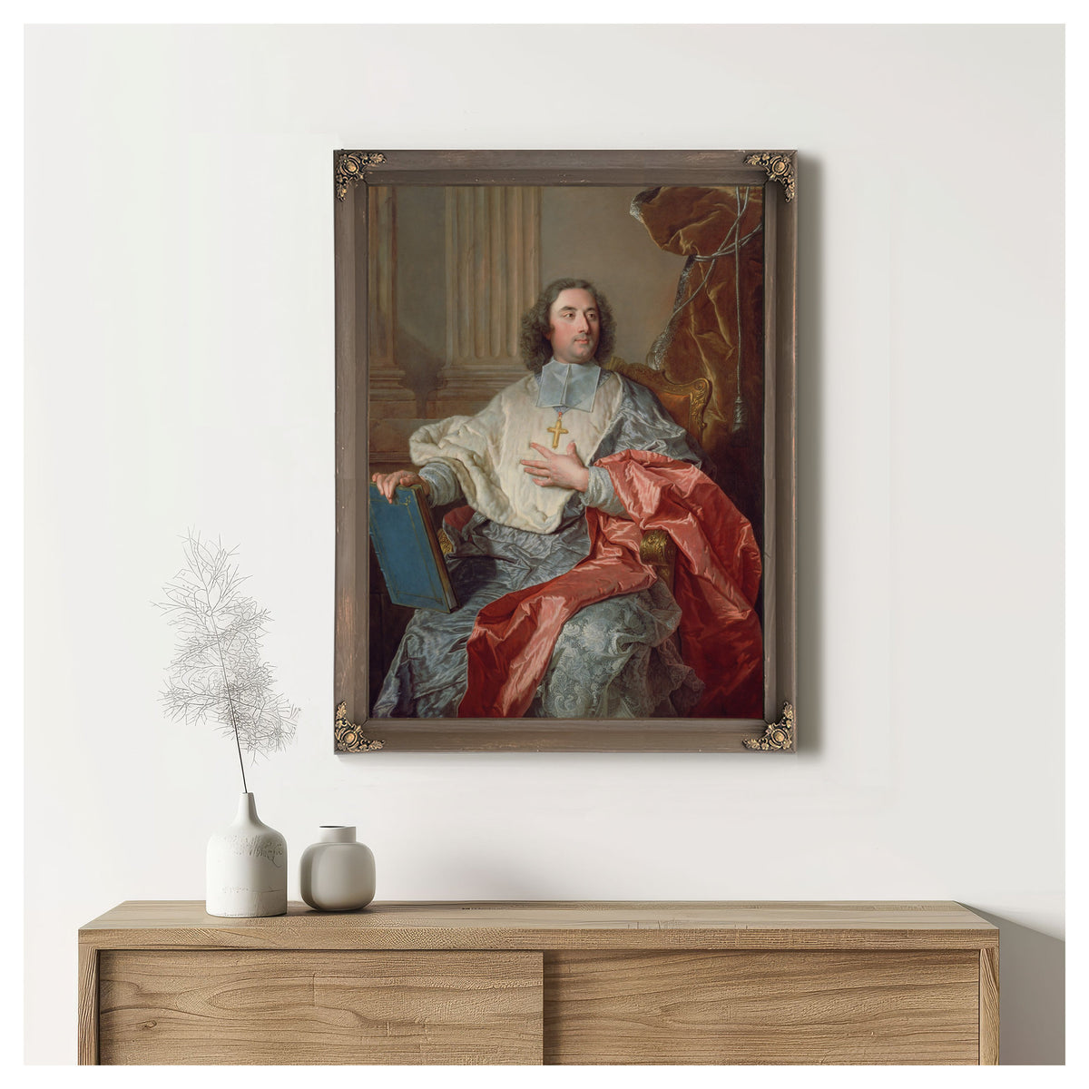 Charles De Saint Albinarchbishop Of Cambrai By Hyacinthe Rigaud