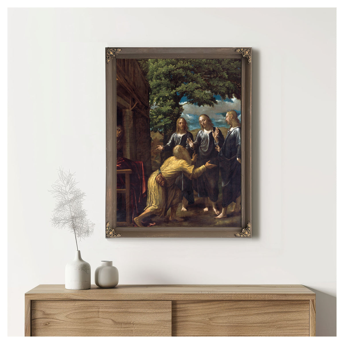 Abraham And The Three Angels 4 By Juan Fernández de Navarrete