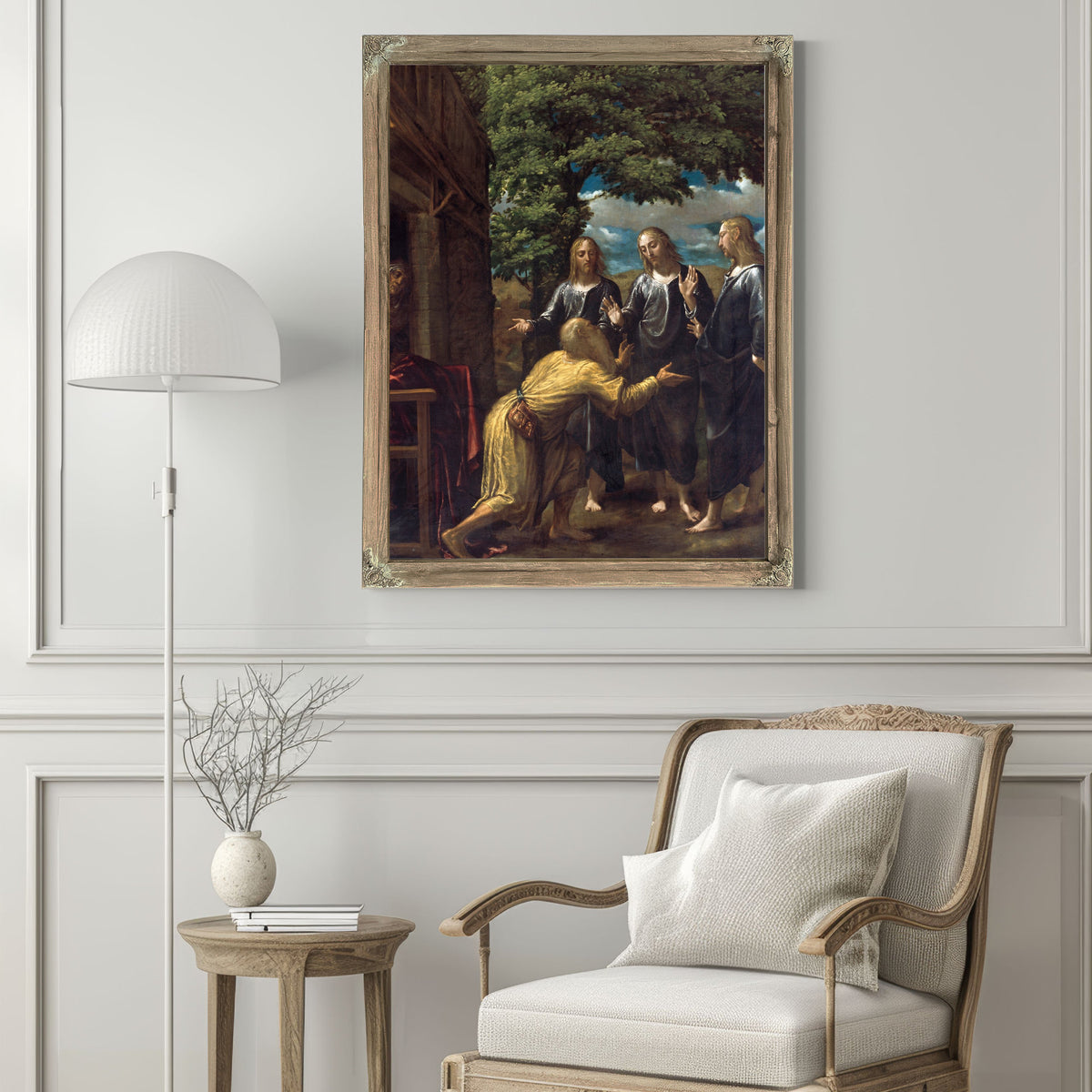 Abraham And The Three Angels 4 By Juan Fernández de Navarrete