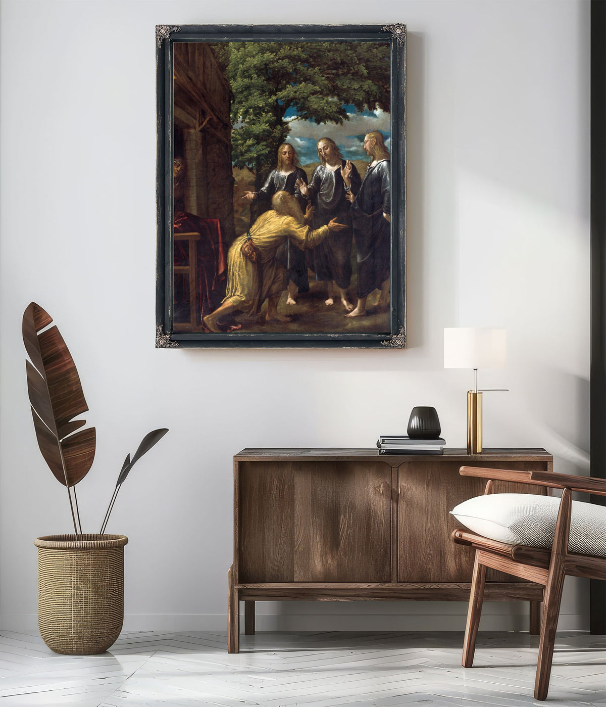 Abraham And The Three Angels 4 By Juan Fernández de Navarrete