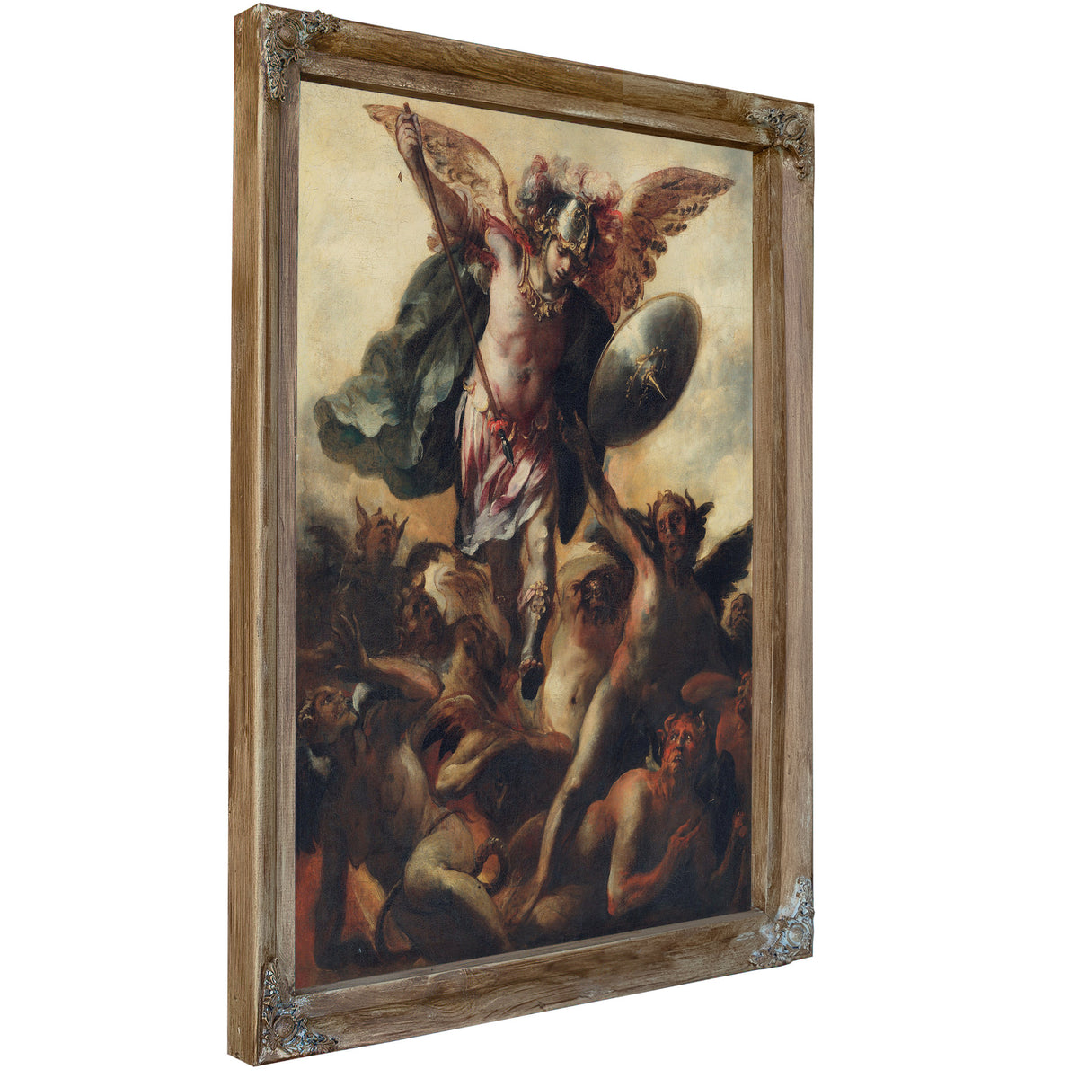 Saint Michael Vanquishing The Devil By Cristóbal De Villalpando