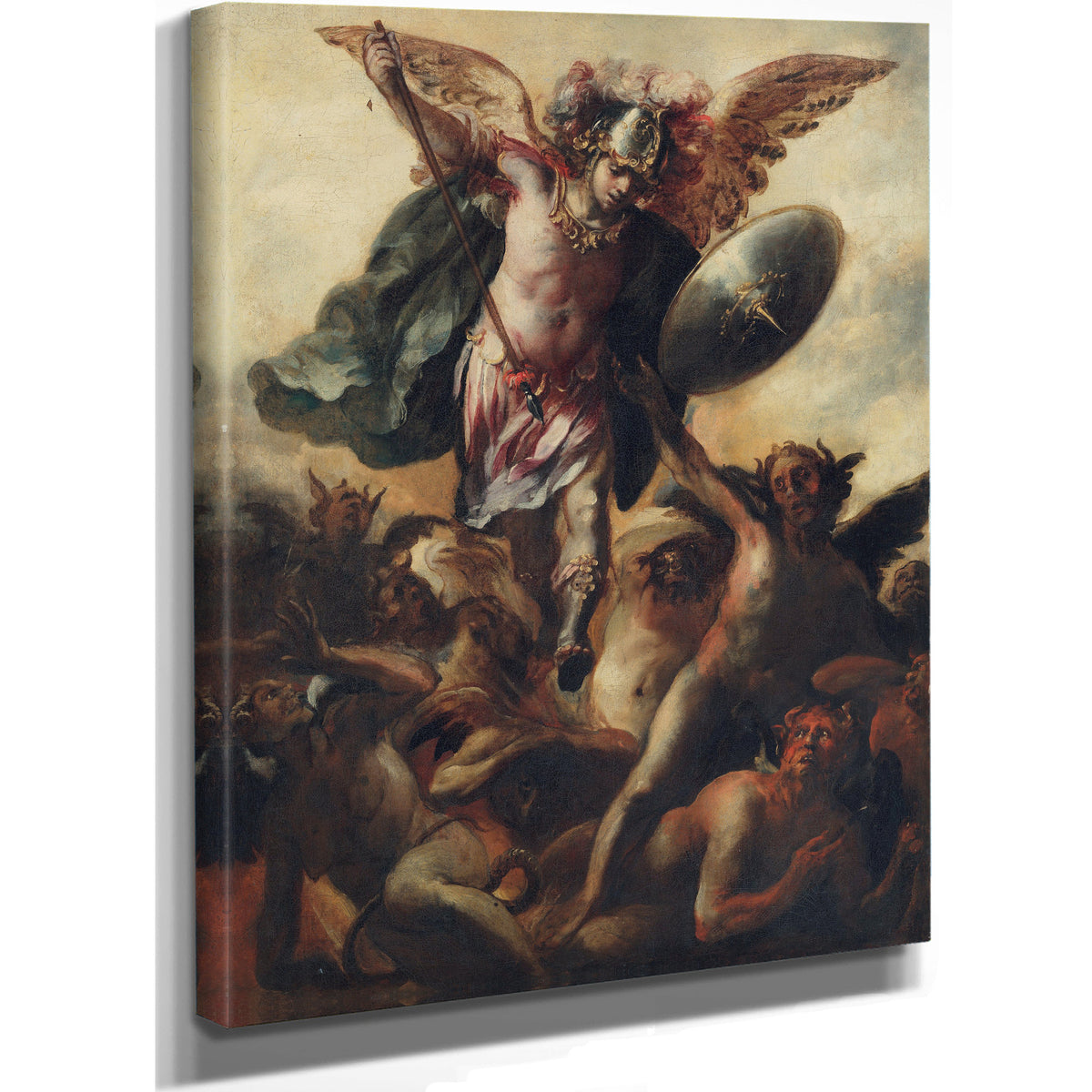 Saint Michael Vanquishing The Devil By Cristóbal De Villalpando