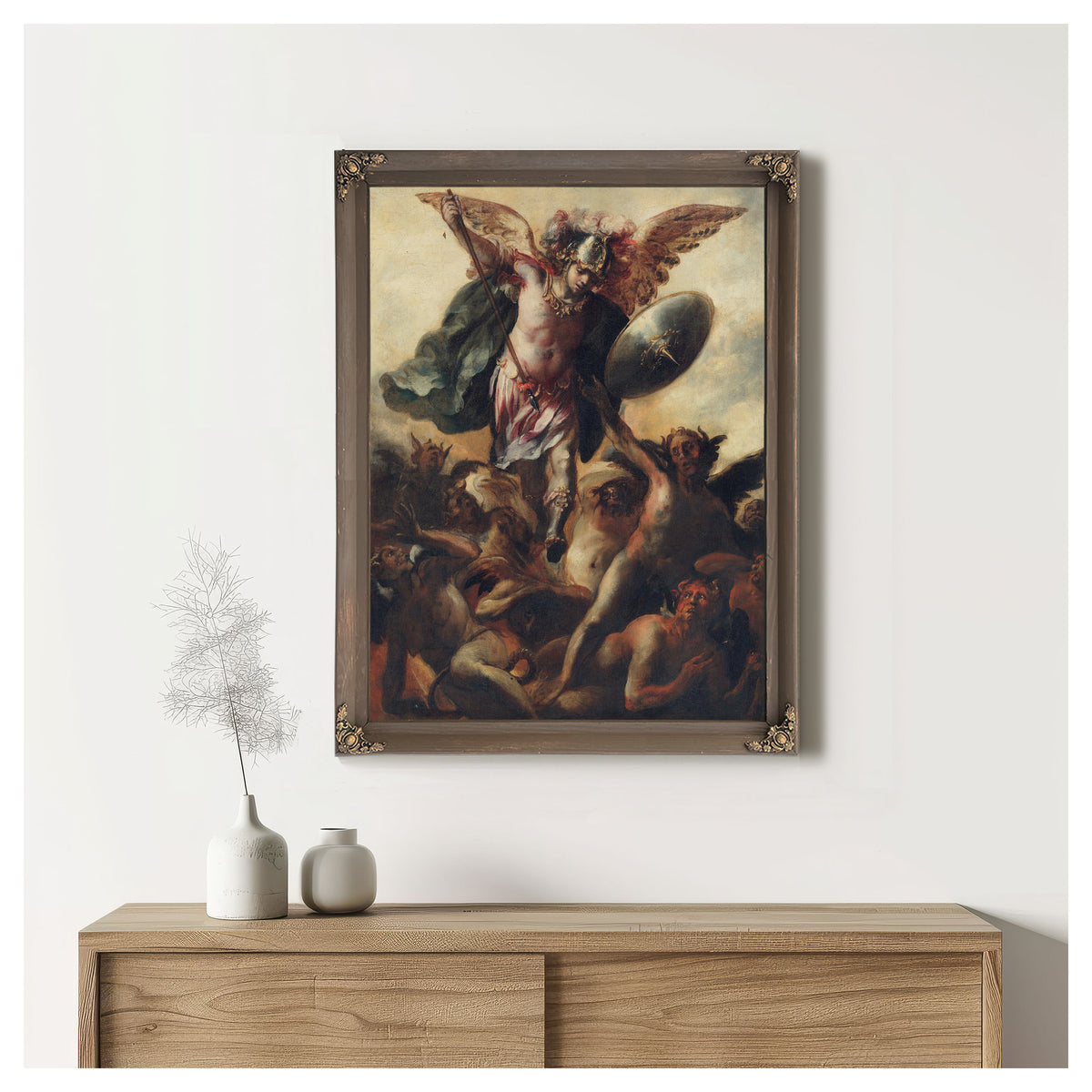 Saint Michael Vanquishing The Devil By Cristóbal De Villalpando