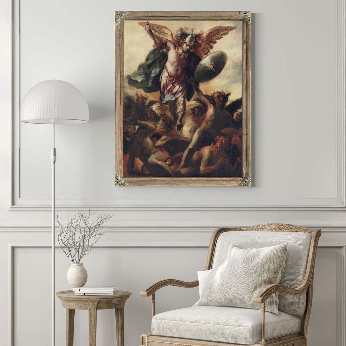 Saint Michael Vanquishing The Devil By Cristóbal De Villalpando