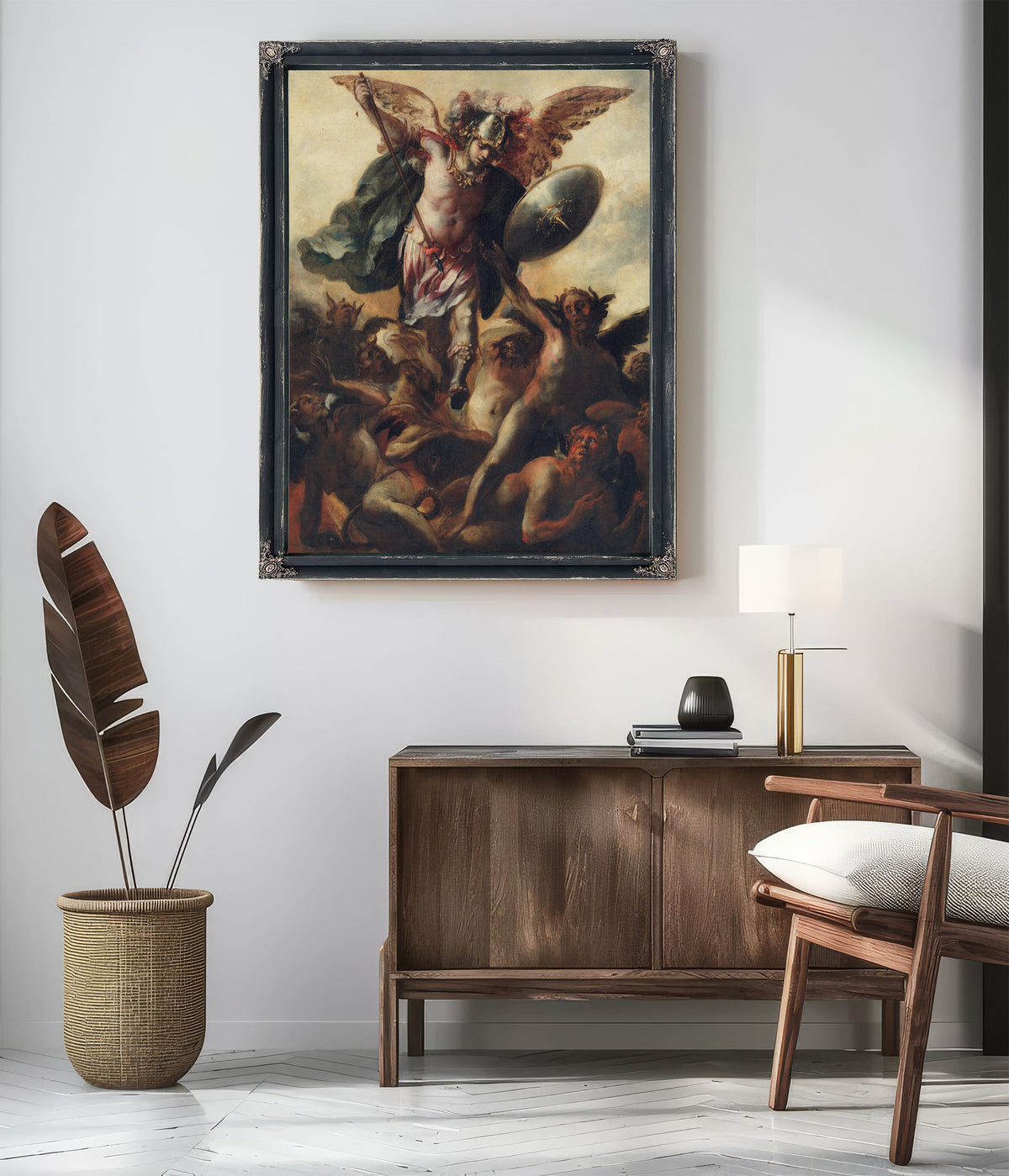 Saint Michael Vanquishing The Devil By Cristóbal De Villalpando