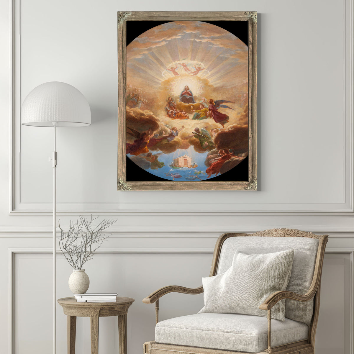 La Translation De La Sainte Maison Par Les Anges By Pierre Claude François Delorme