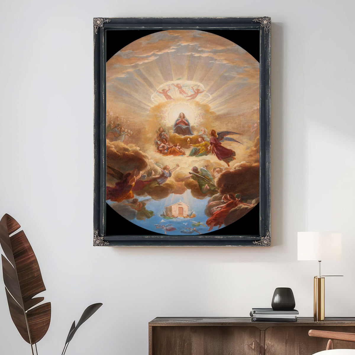 La Translation De La Sainte Maison Par Les Anges By Pierre Claude François Delorme