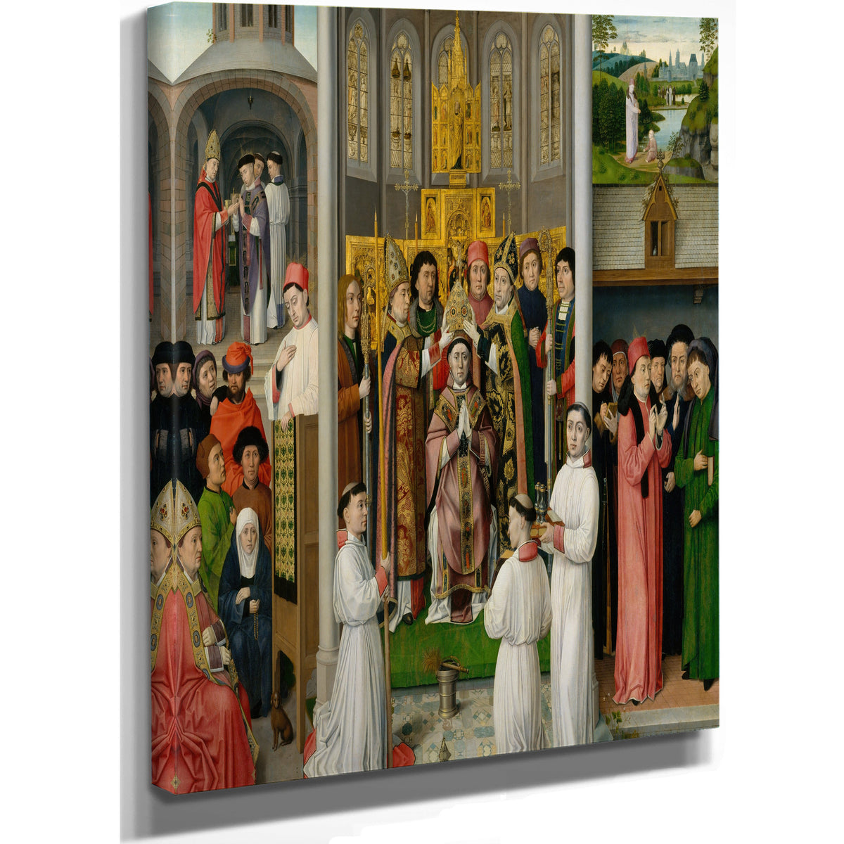 Scenes From The Life Of Saint Augustine Of Hippo By Master of Saint Augustine