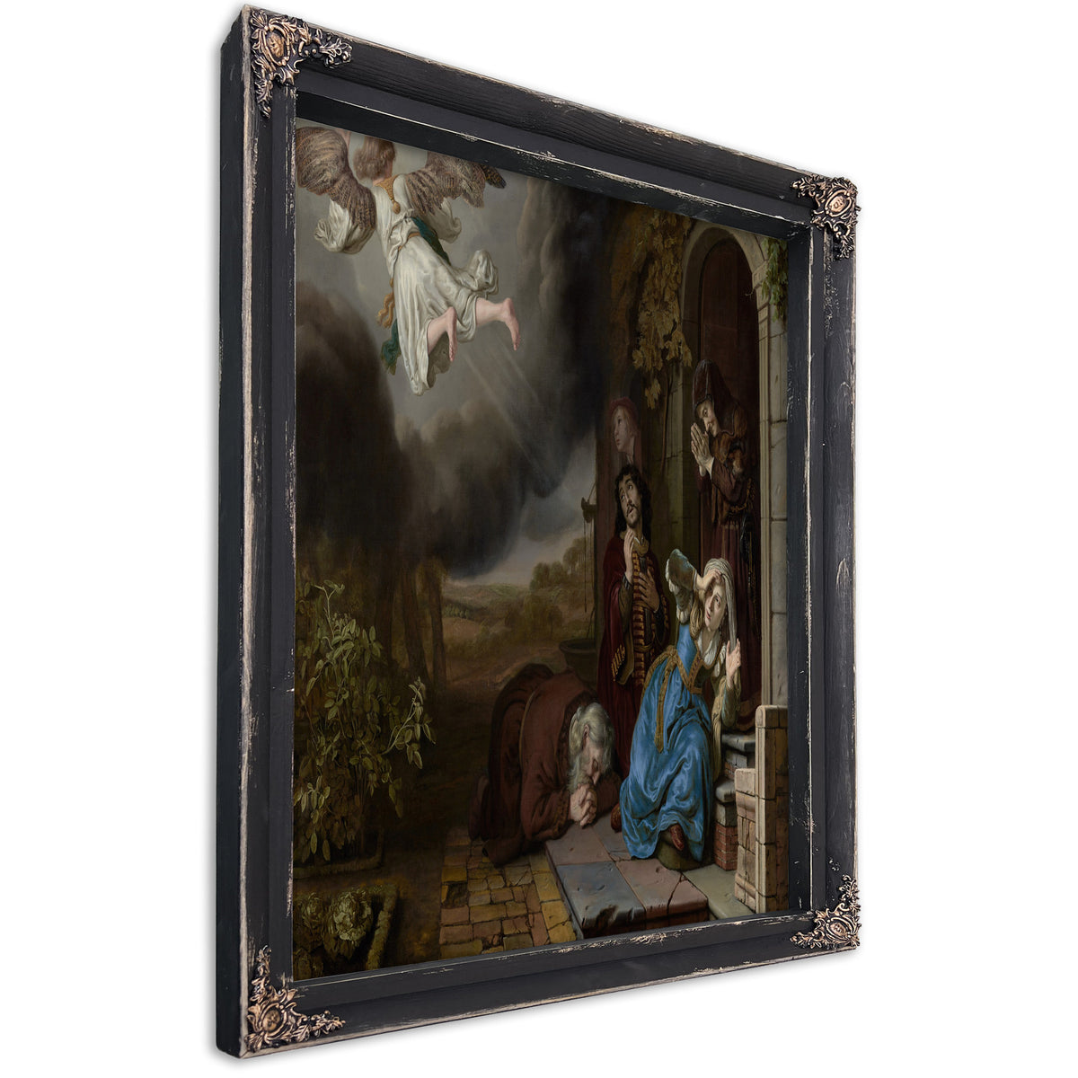 The Angel Taking Leave Of Tobit And His Family By Jan Victors