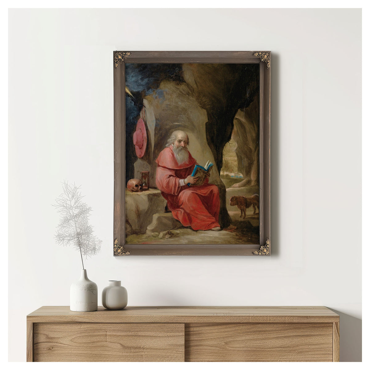 Saint Jerome 12 By Circle Of David Teniers