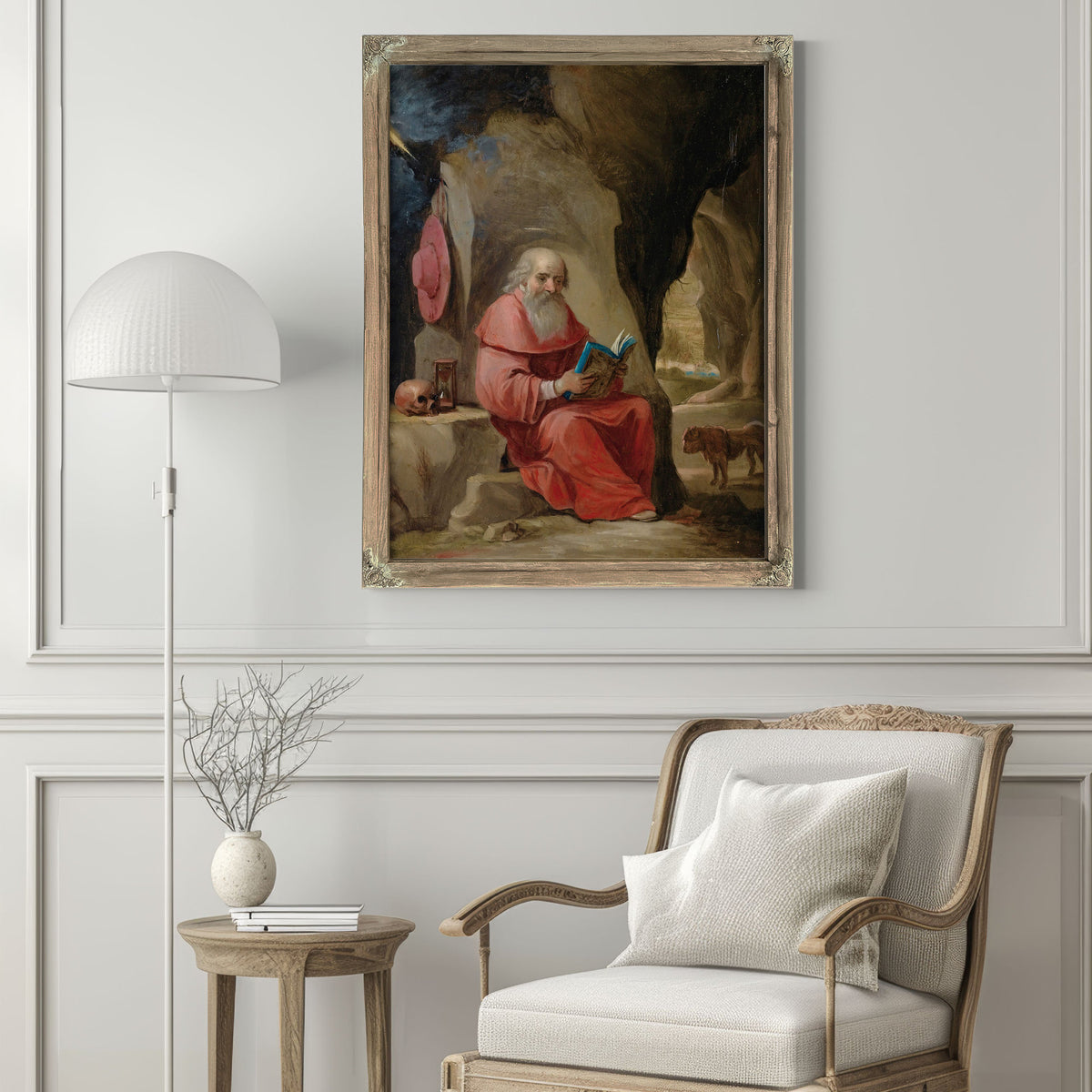 Saint Jerome 12 By Circle Of David Teniers
