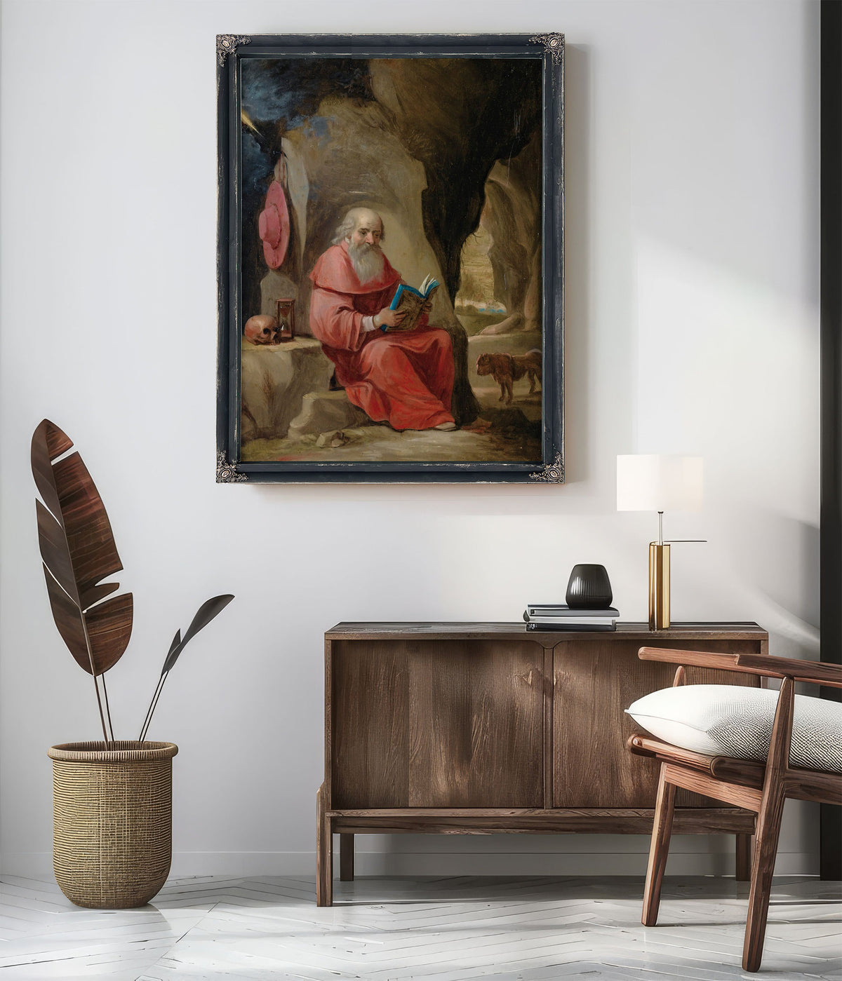 Saint Jerome 12 By Circle Of David Teniers