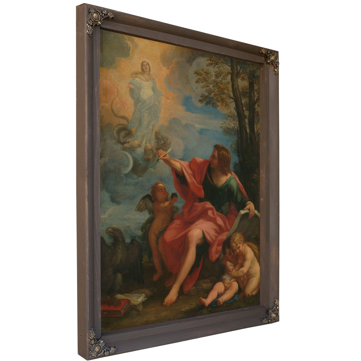 Saint John The Evangelist On Patmos 3 By Circle of Carlo Maratti