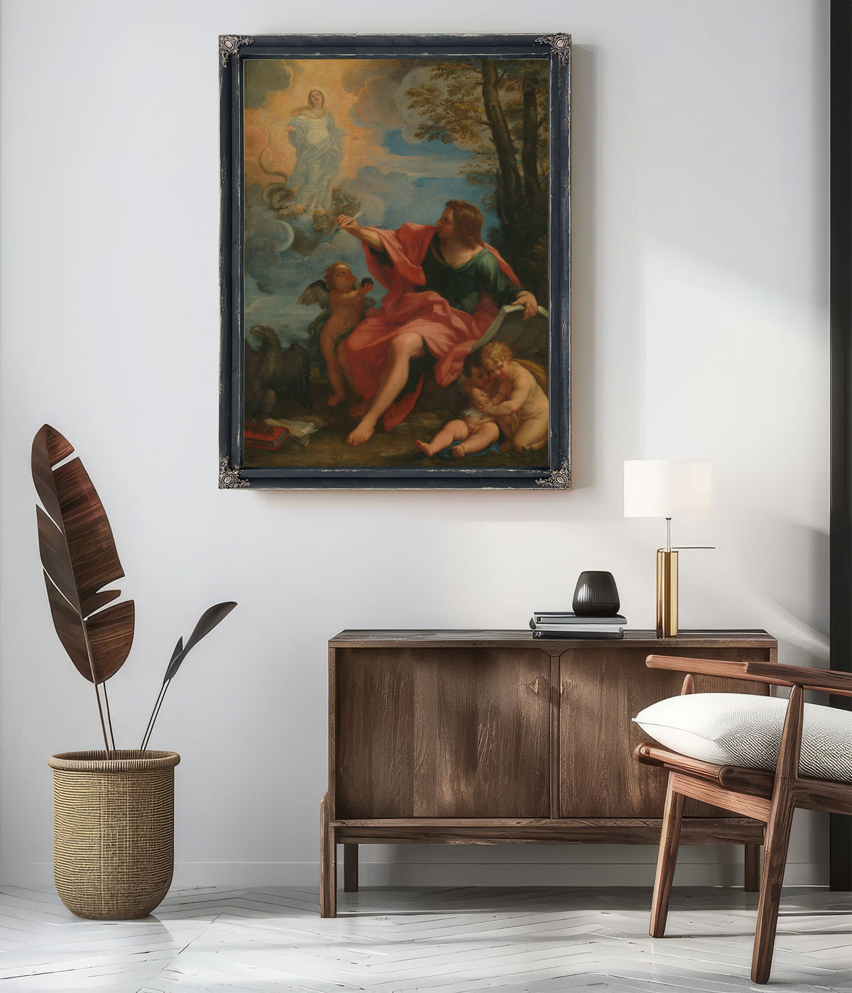 Saint John The Evangelist On Patmos 3 By Circle of Carlo Maratti
