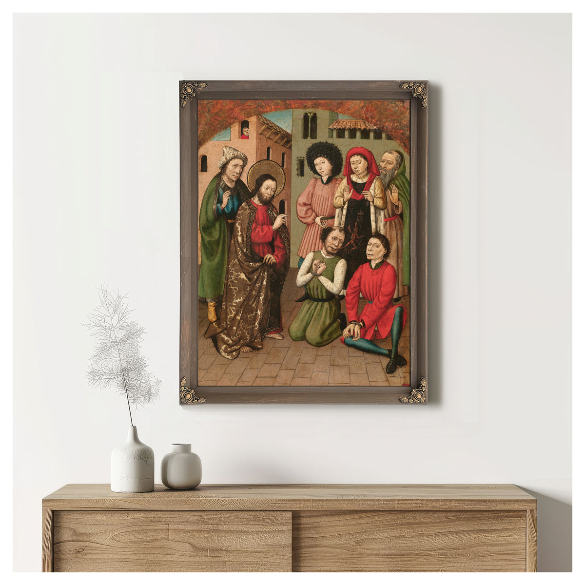 Saint Bartholomew Exorcising By Master of Saint Bartholomew