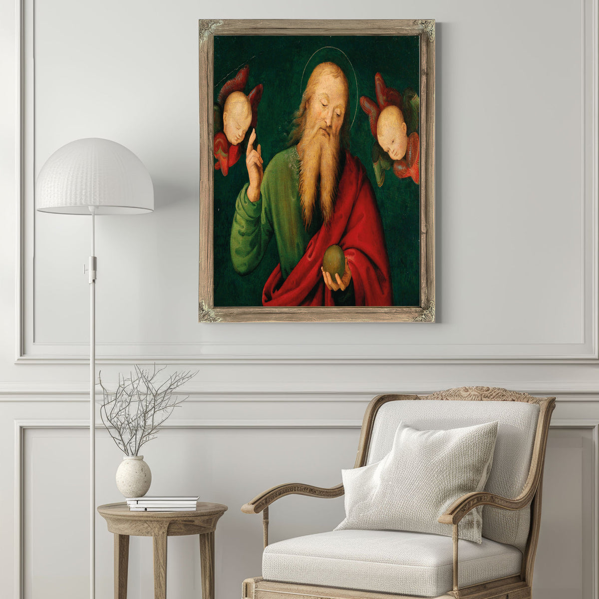 God The Father With Angels 2 By Giannicola di Paolo