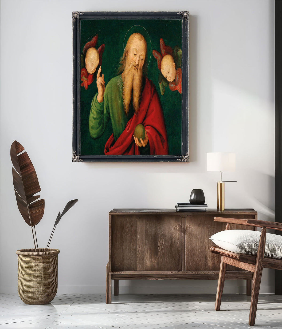 God The Father With Angels 2 By Giannicola di Paolo