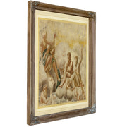 Saint Peter And Other Seated Apostles With Saint John The Evangelist Below By After Correggio