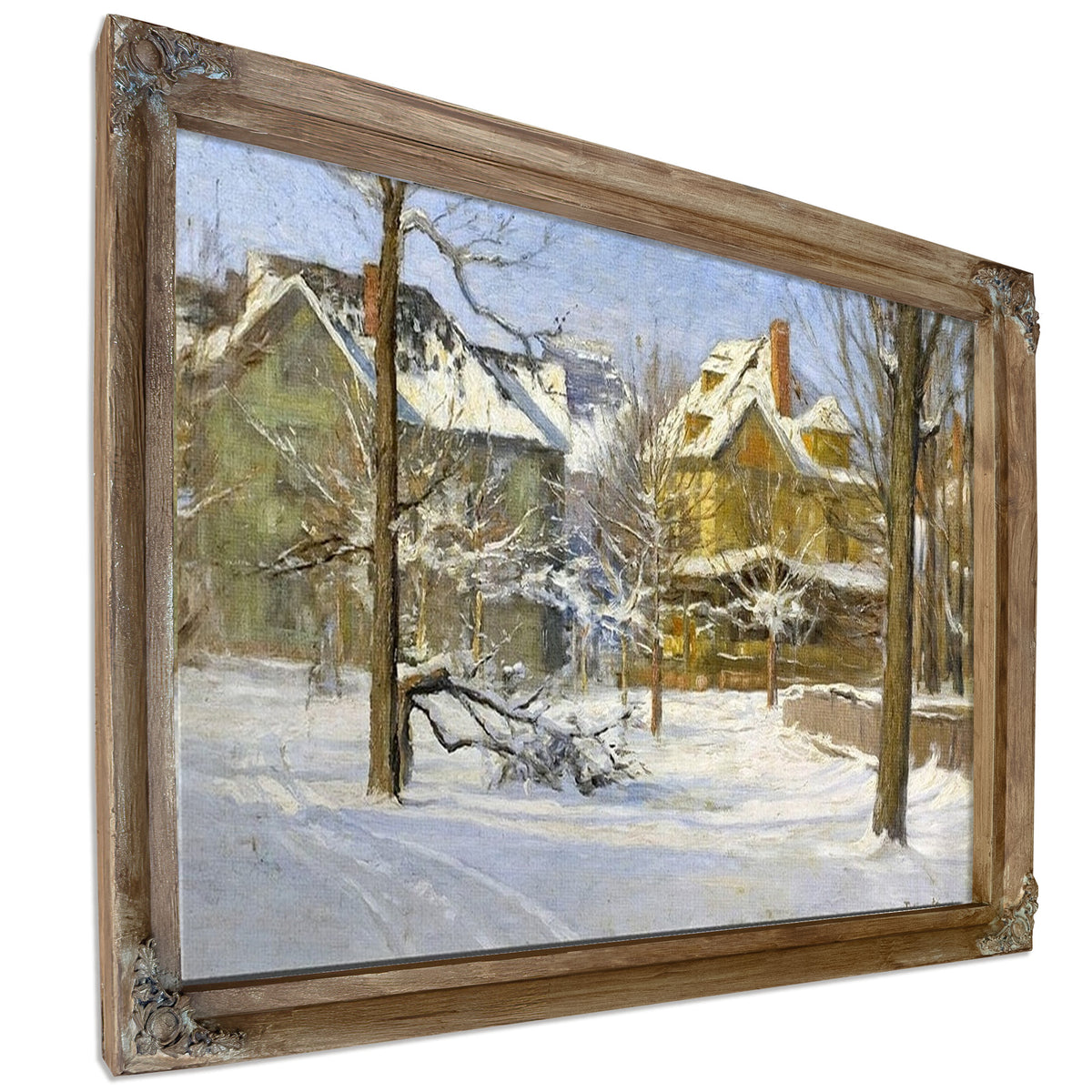16Th Street, Indianapolis In Snow By Theodore Clement Steele