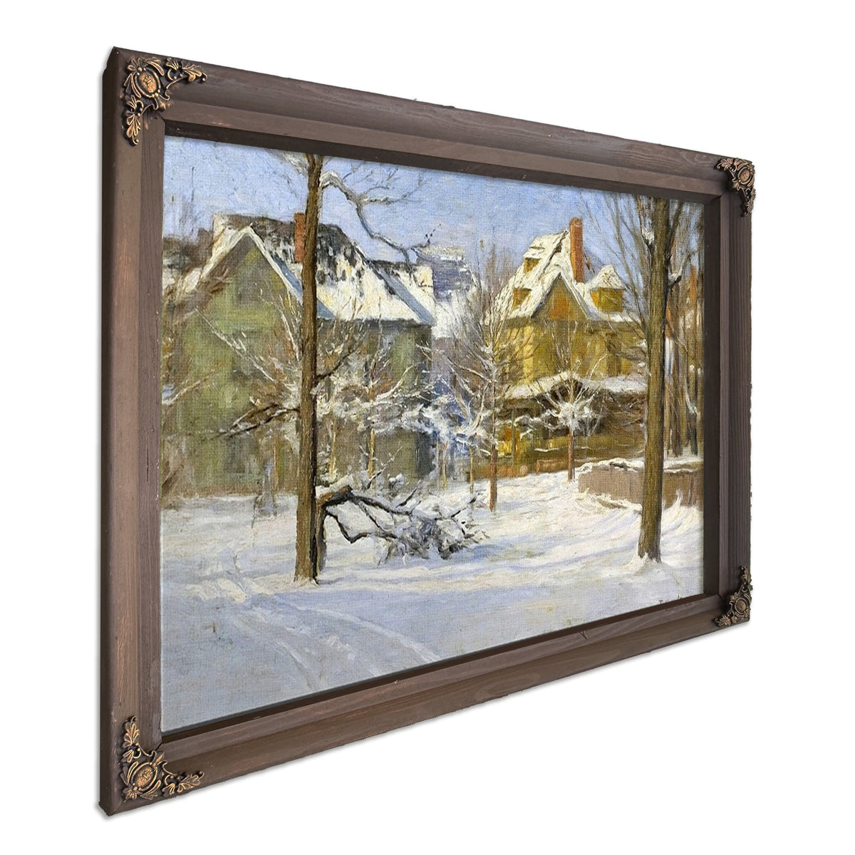 16Th Street, Indianapolis In Snow By Theodore Clement Steele