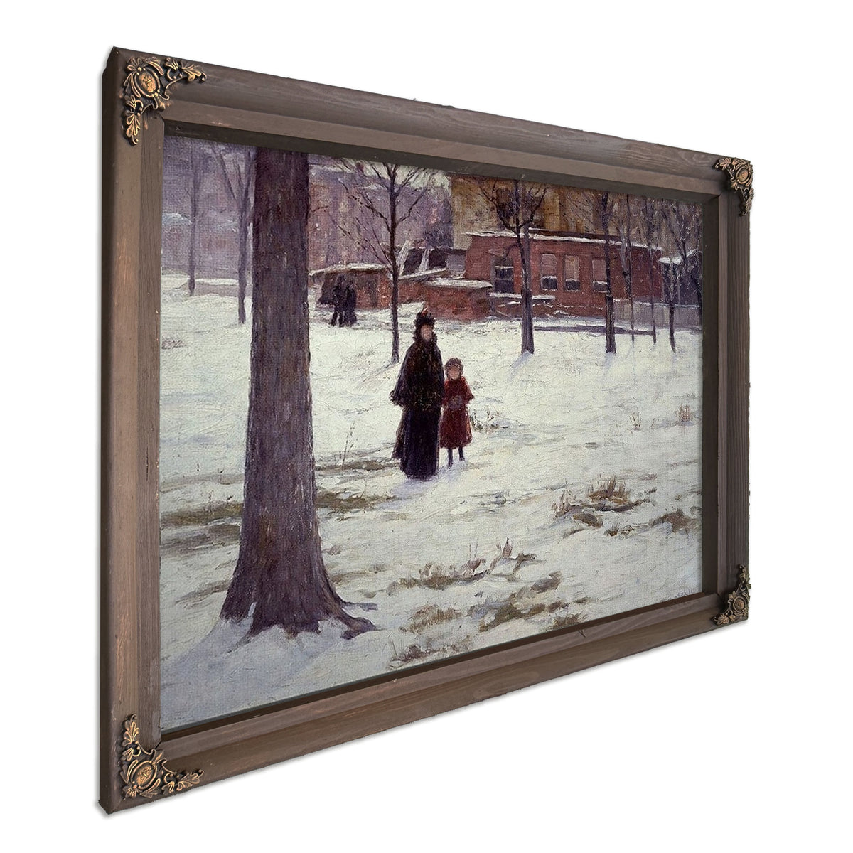 16Th Street, Indianapolis (Winter Morning) By Theodore Clement Steele