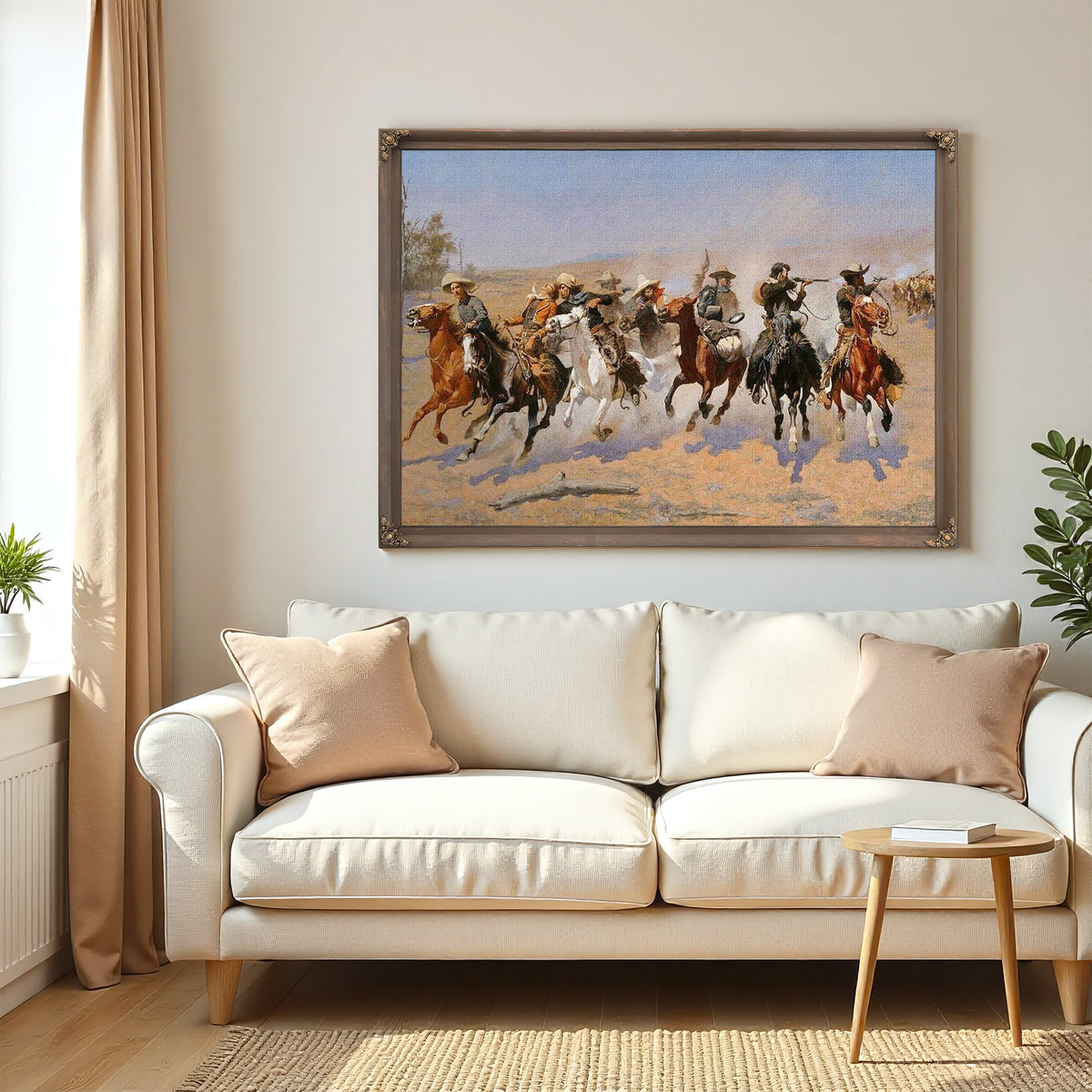 A Dash For The Timber by Frederic Remington
