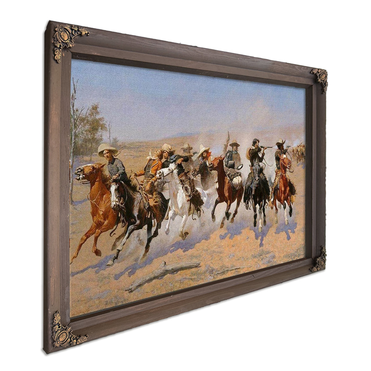 A Dash For The Timber by Frederic Remington