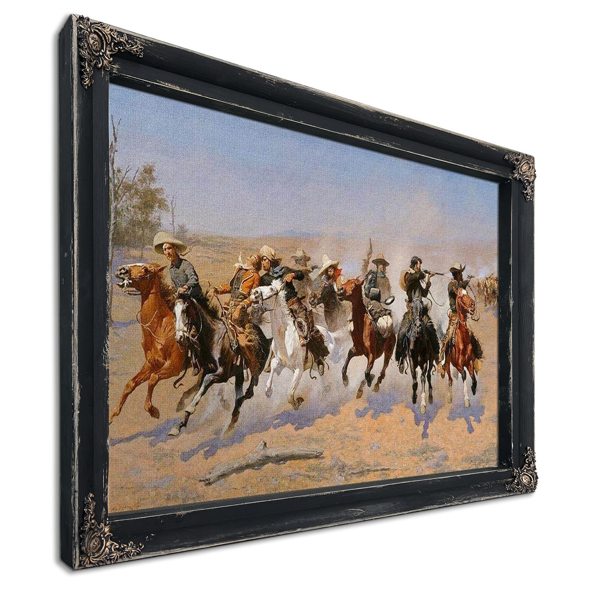 A Dash For The Timber by Frederic Remington