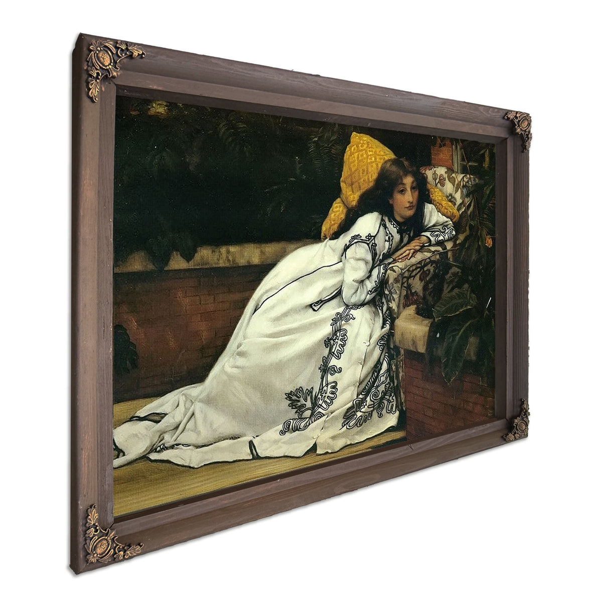 A Girl In An Armchair By James Tissot