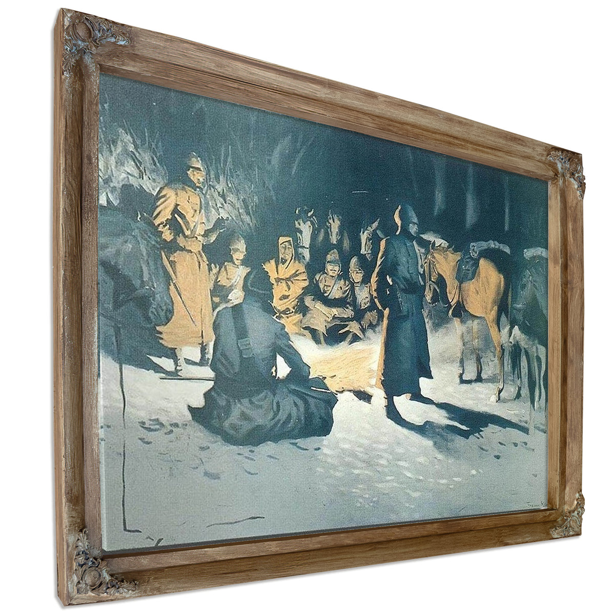 A Halt In The Wilderness By Frederic Remington