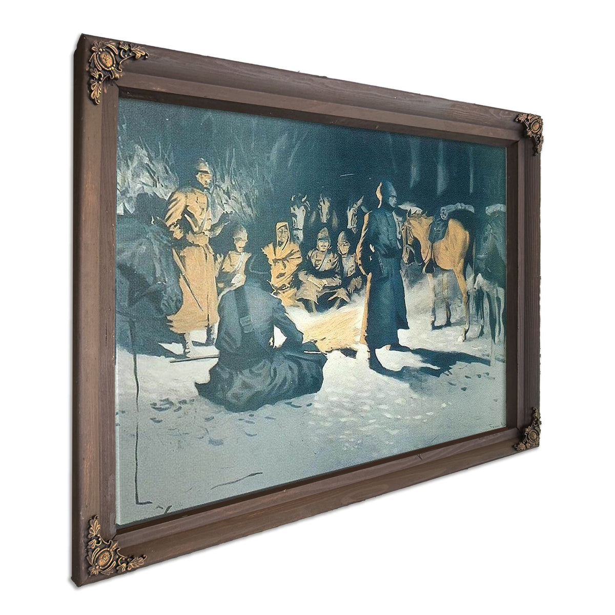A Halt In The Wilderness By Frederic Remington
