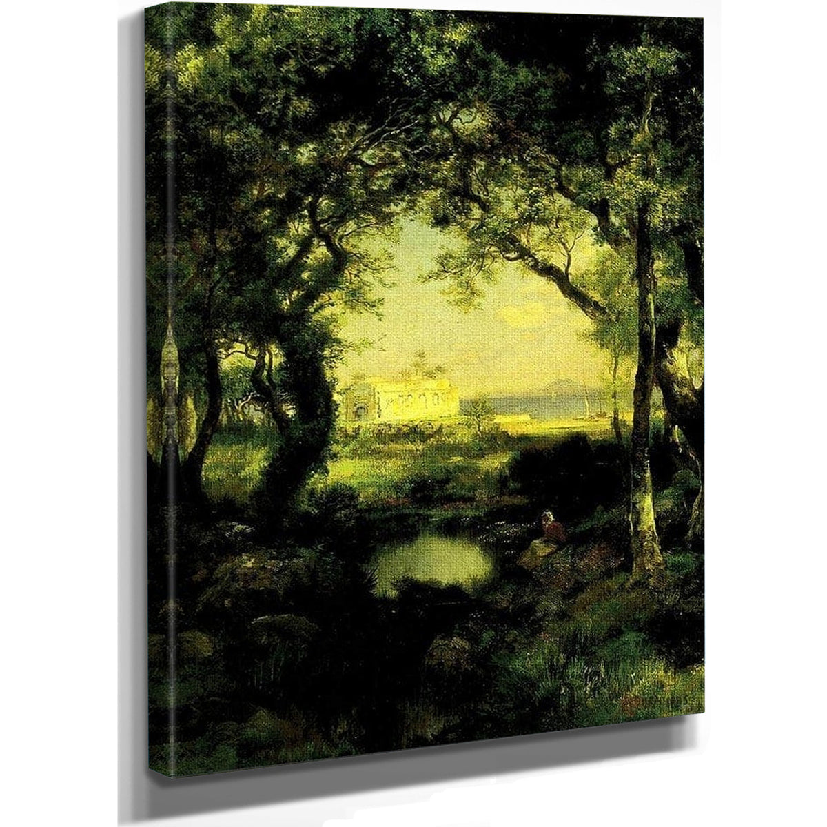A Mexican Hacienda, Lake Cuitzeo By Thomas Moran