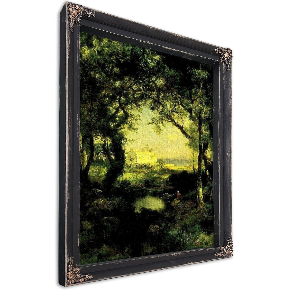 A Mexican Hacienda, Lake Cuitzeo By Thomas Moran