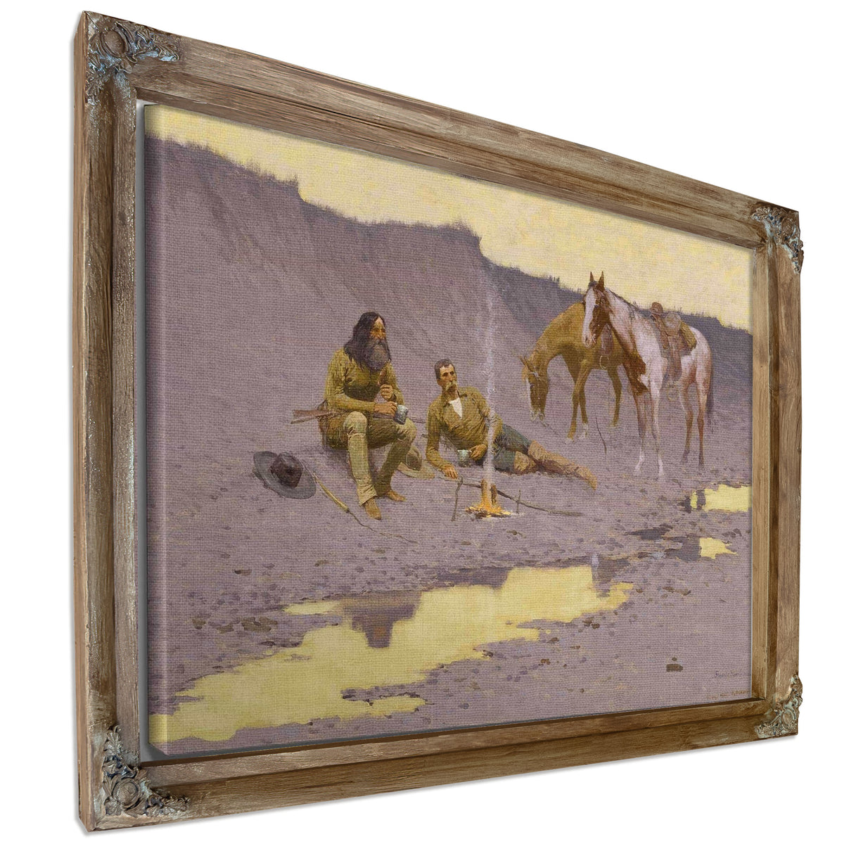 A New Year On The Cimarron by Frederic Remington