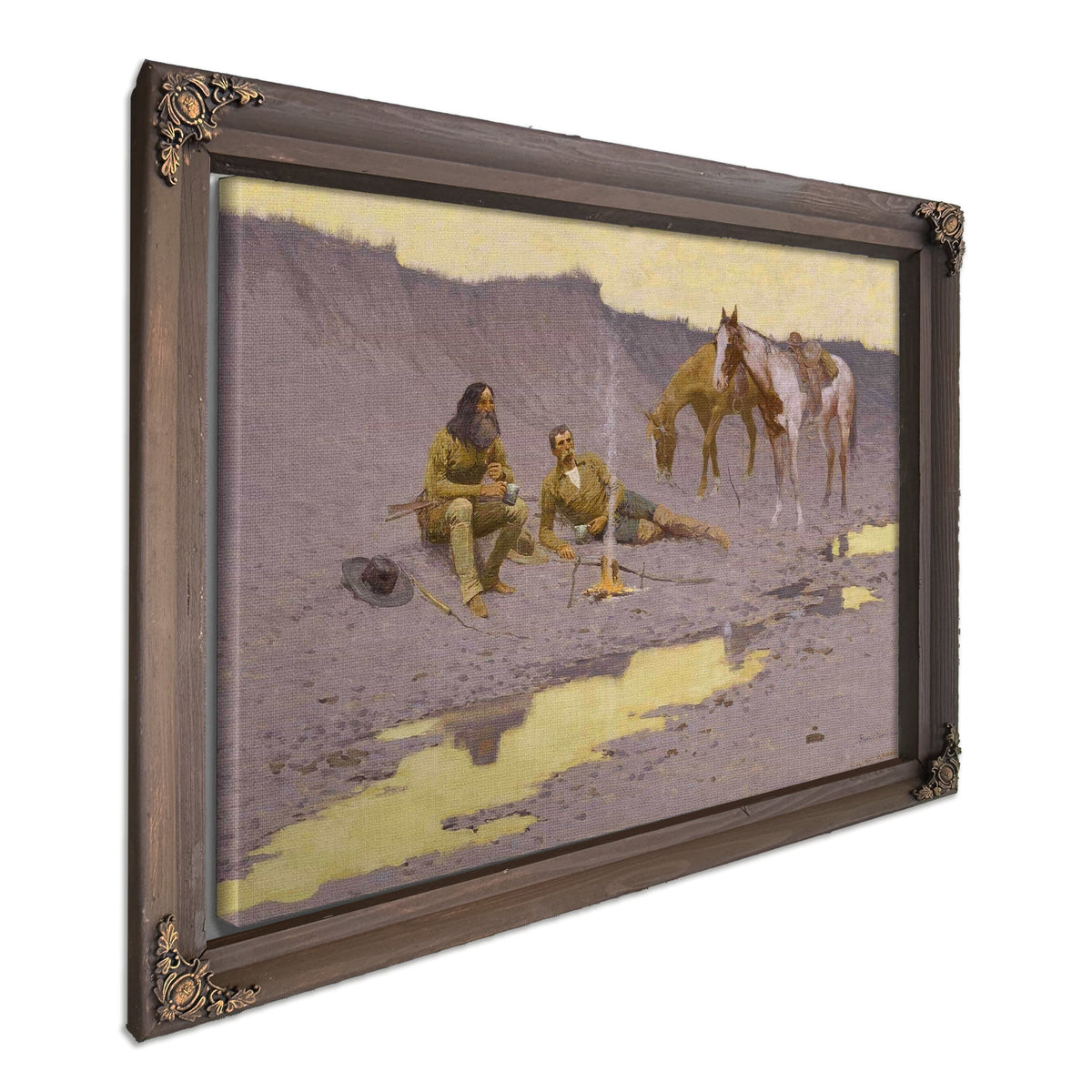 A New Year On The Cimarron by Frederic Remington
