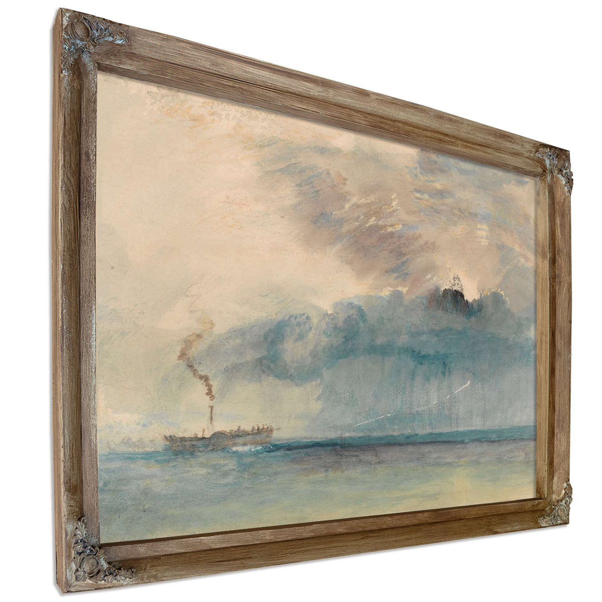 A Paddle Steamer In A Storm by Joseph Mallord William Turner