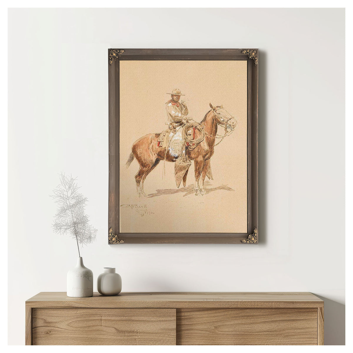 A Shadow Rider By Charles Marion Russell