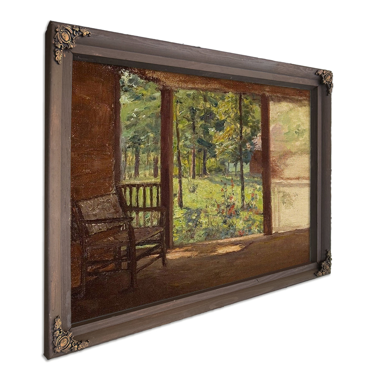 A View From The Porch By Theodore Clement Steele