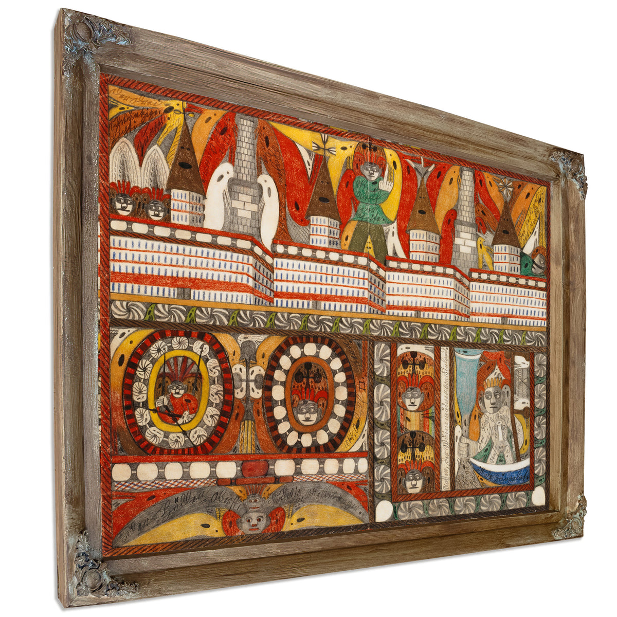 Die Furchtbare Riesen Brunst Deer By Adolf Wolfli