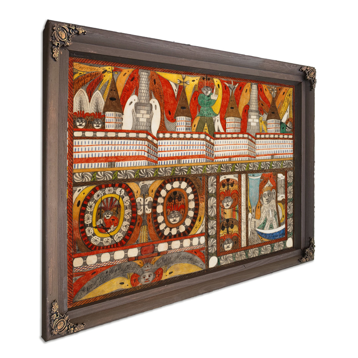 Die Furchtbare Riesen Brunst Deer By Adolf Wolfli