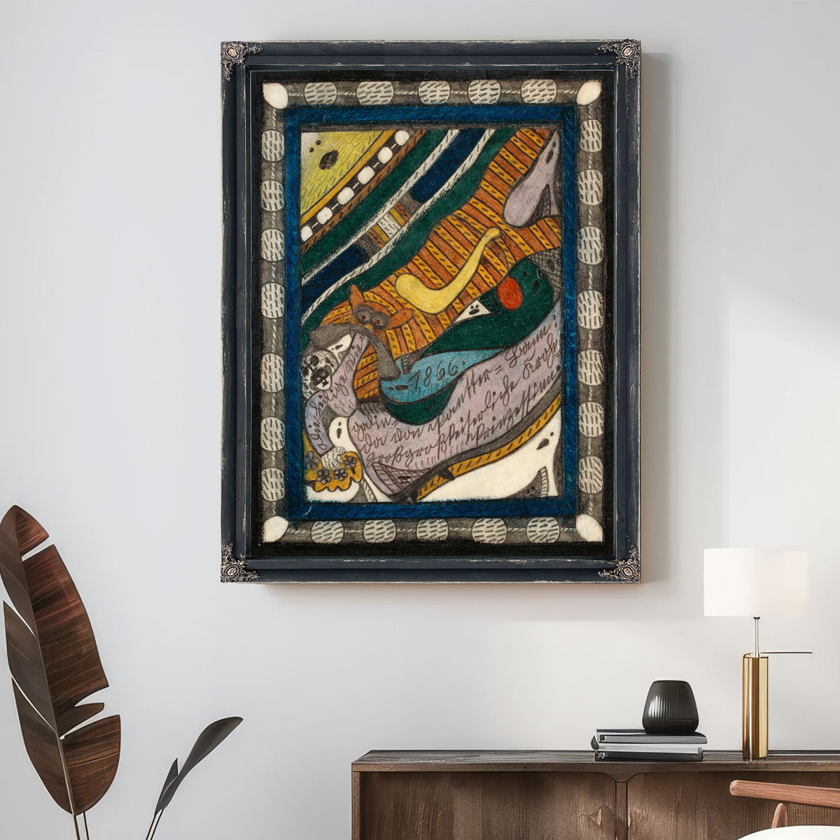 Die Heilige Wiegalinda von Pantter By Adolf Wolfli