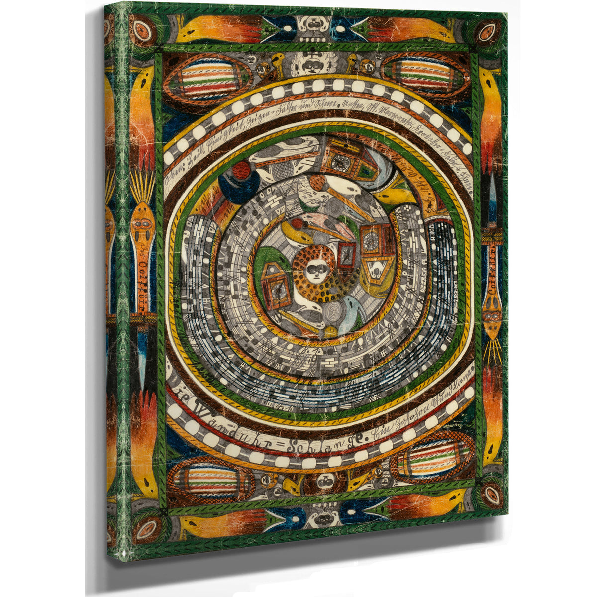 Die Wanduhr Schlange Ein Zohohrn Stund By Adolf Wolfli