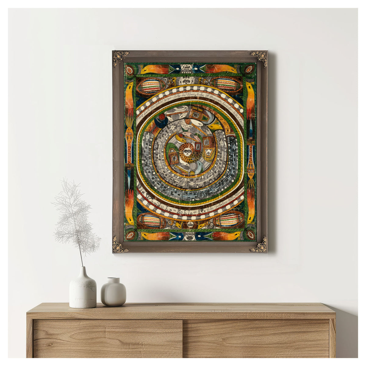 Die Wanduhr Schlange Ein Zohohrn Stund By Adolf Wolfli