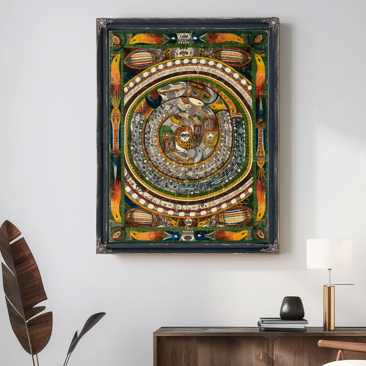 Die Wanduhr Schlange Ein Zohohrn Stund By Adolf Wolfli