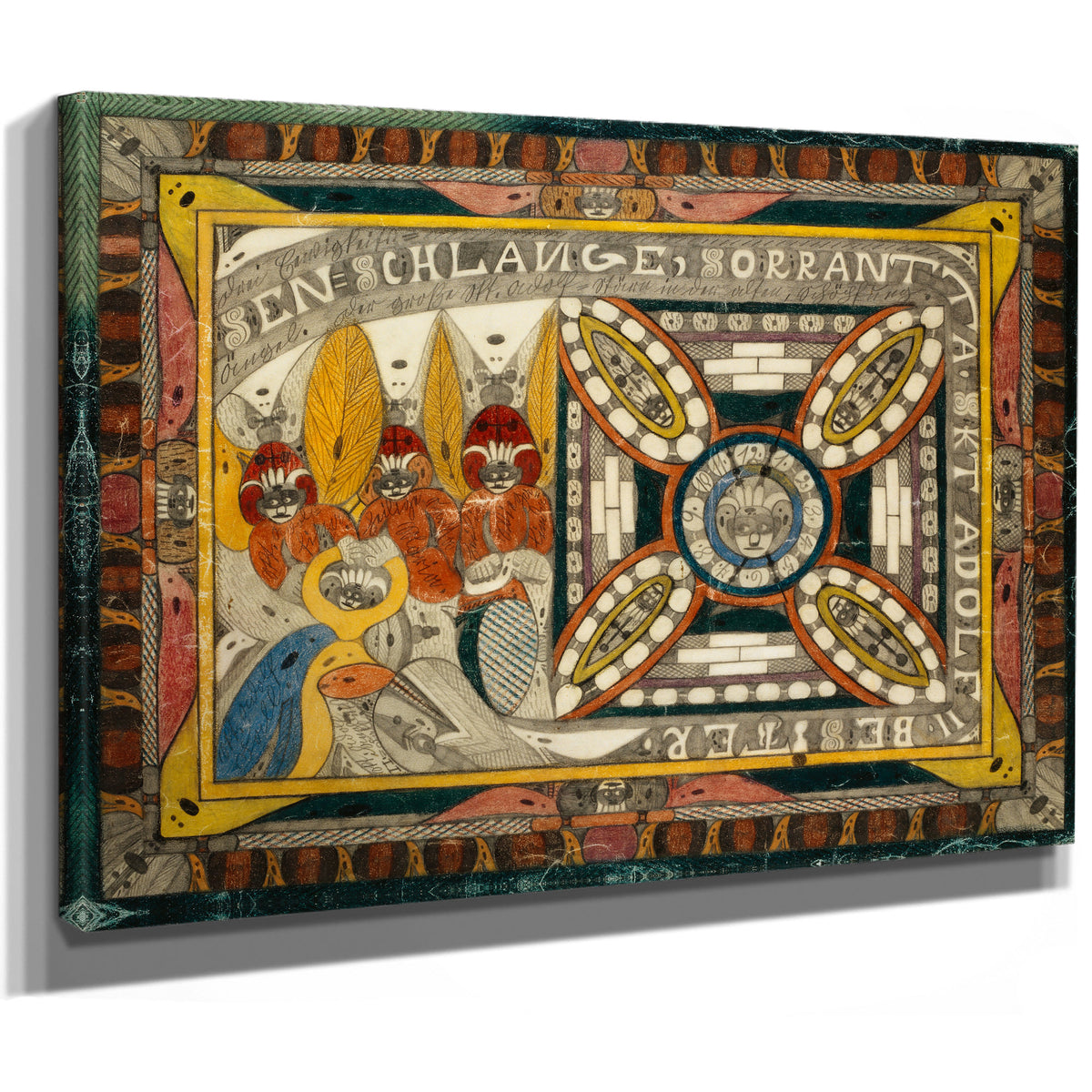 Riesen Schlange Sorrantta Drei By Adolf Wolfli