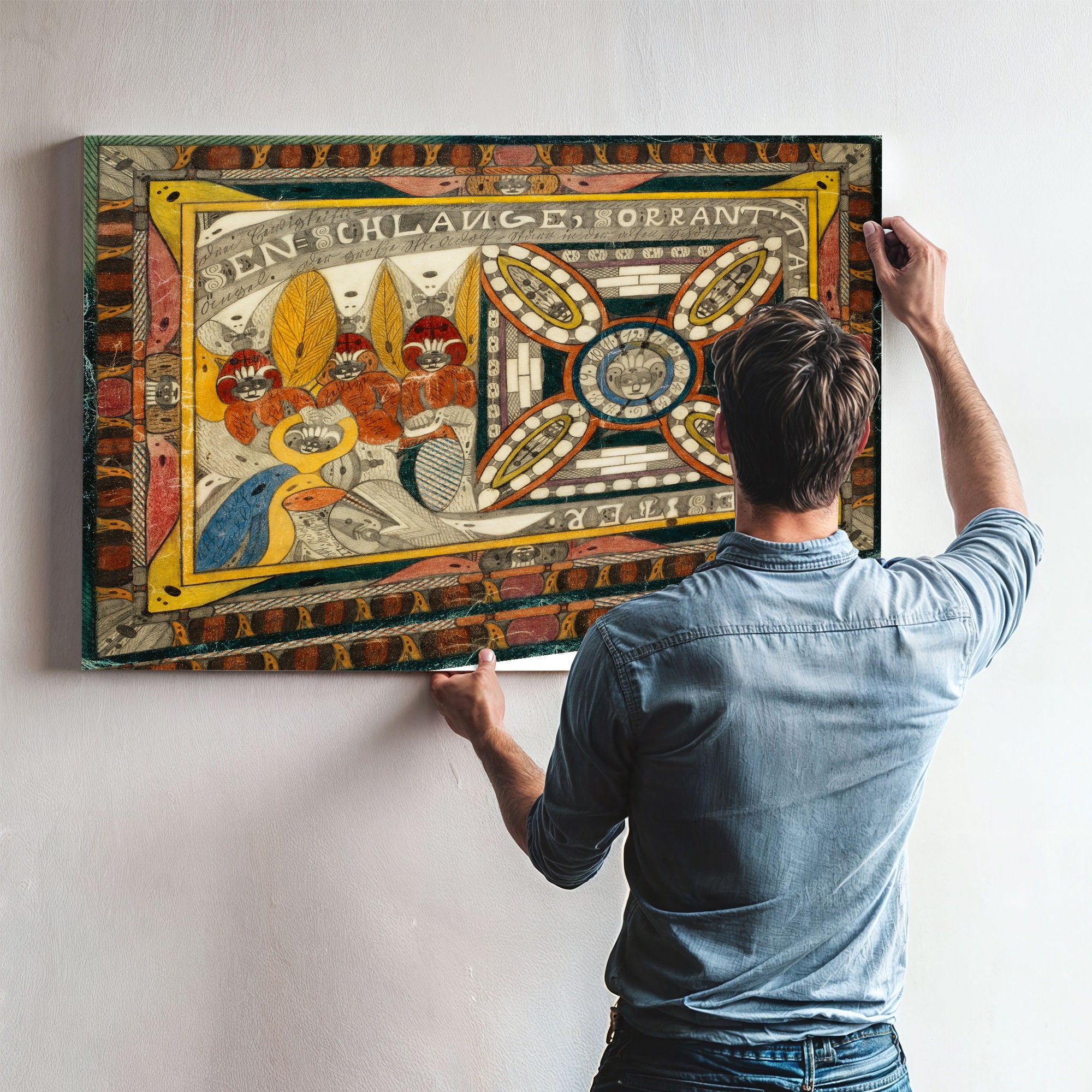 Riesen Schlange Sorrantta Drei By Adolf Wolfli