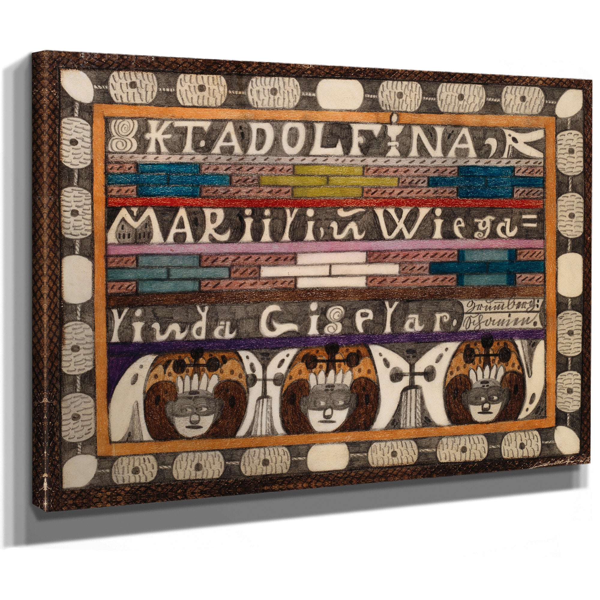 Skt Adolfina Mariili Und Wiegalinda By Adolf Wolfli