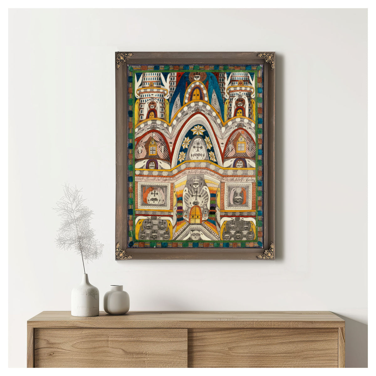West Frontt Des Zehntheiligen Skt By Adolf Wolfli