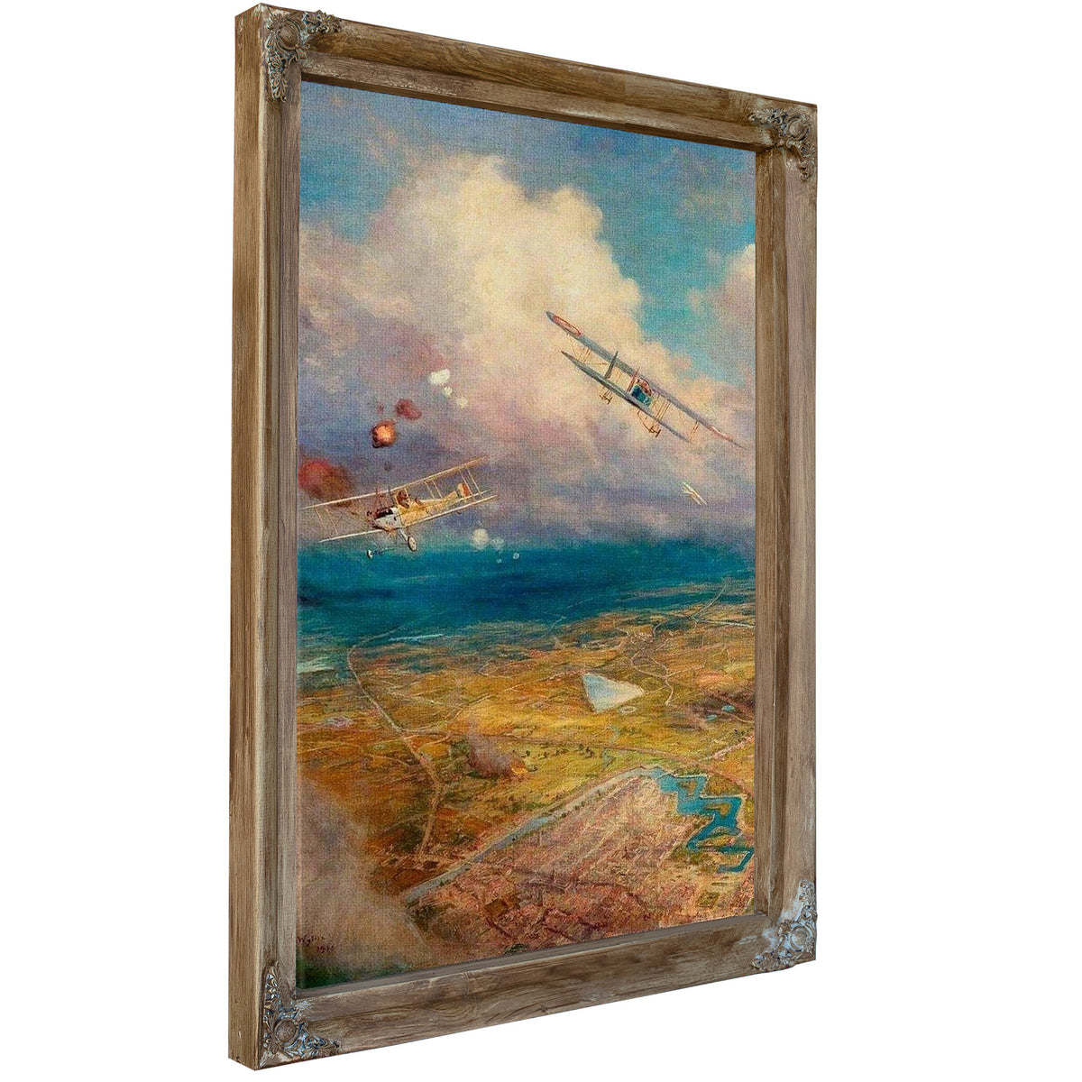 Aerial View Of The Western Front By William Lionel Wyllie